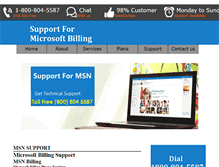 Tablet Screenshot of microsoftbillingsupport.com